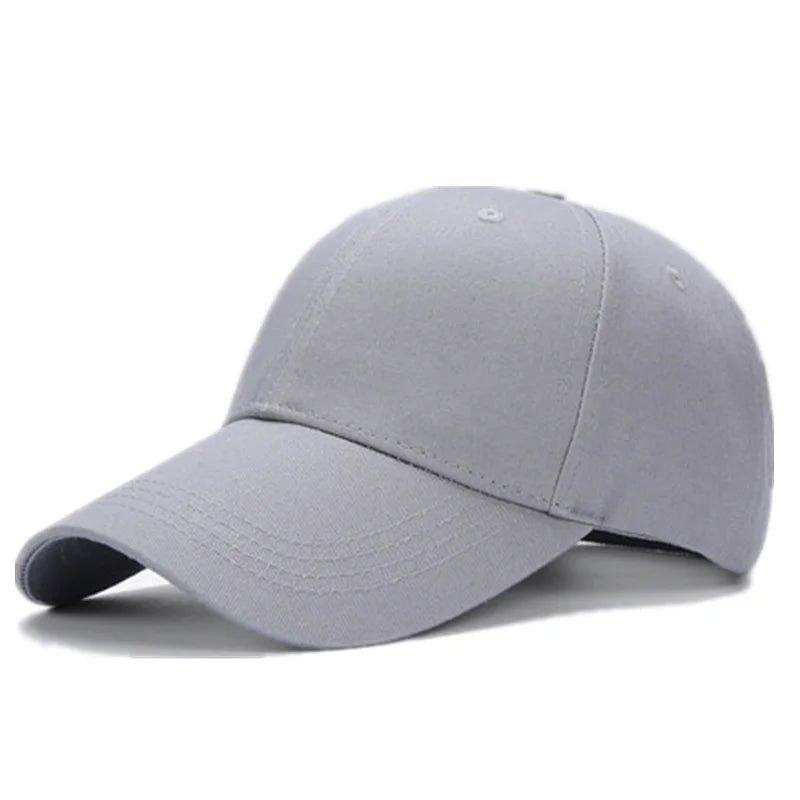 Unisex 100% Cotton Cap High Quality Solid Simple Color Hard Top Baseball Cap Men Women