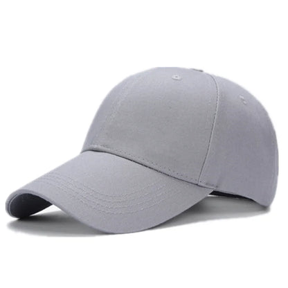 Unisex 100% Cotton Cap High Quality Solid Simple Color Hard Top Baseball Cap Men Women