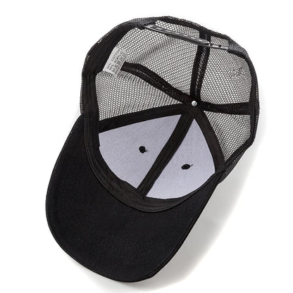 Unisex Mesh Cap Casual Plain Cotton Baseball Cap Adjustable Summer Trucker Hats