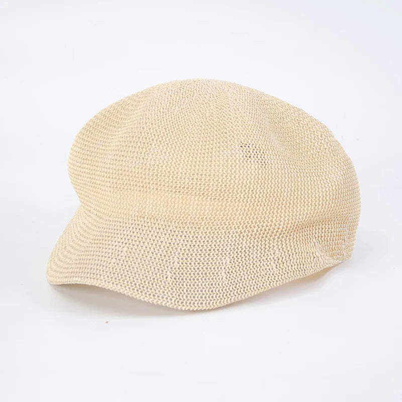Octagonal Beret Women Sun Hat Painter Hat Outdoor