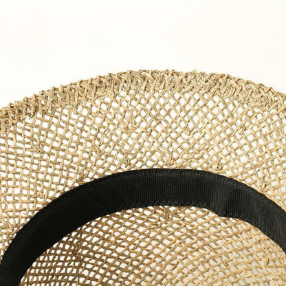 Promotional Price Classical Women Cloche Sun Hat Seagrass Beach Straw Hat