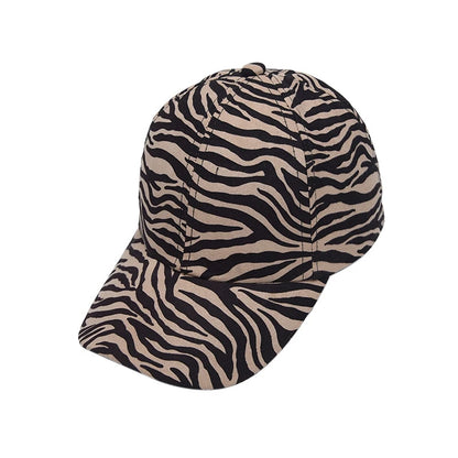 Leopard Zebra Pattern Adjustable Sun Protection Dad Hat