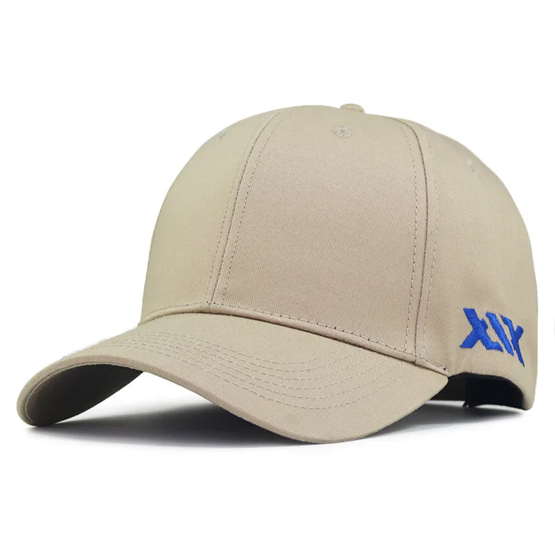 Oversize Baseball Caps Lady Hard Cotton Sun Cap Dad Casual Curved Peak Sport Hat Big Bone Men