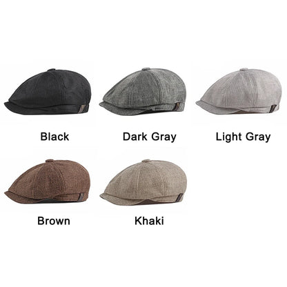 Newsboy Cap Men Spring Summer Octagonal Hat