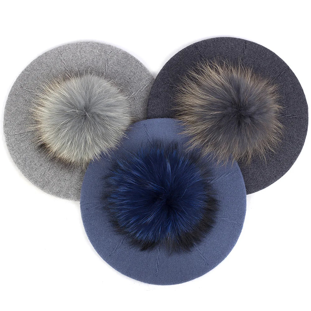 Fashion Elegant Sweet Women Beret Warm Winter Autumn Hat Lovely Ladies Party Hats