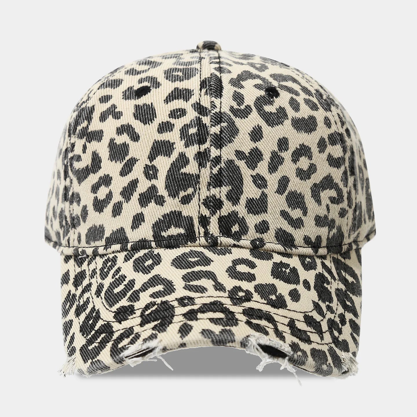 Retro Leopard Print Spicy Girl Style Baseball Cap