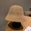 Women's Crochet Sunshade Small Brim Foldable Floppy Bucket Straw Hat