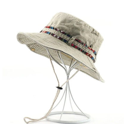Summer Men's Cotton Bucket Hat Fisherman Hats