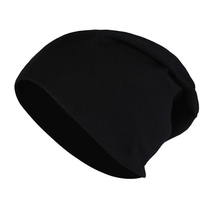 Cotton Slouchy Beanies For Men Vintage Hip-Hop Slouchy Hat Autumn Winter