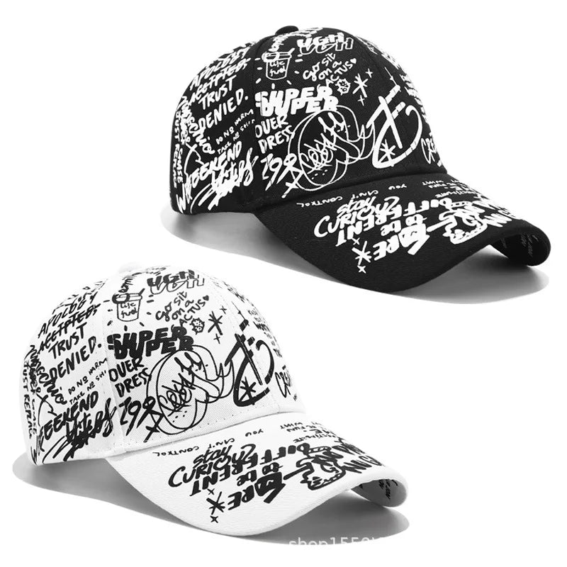 Korean Version of The Graffiti Personality Baseball Hat Tide Men and Women