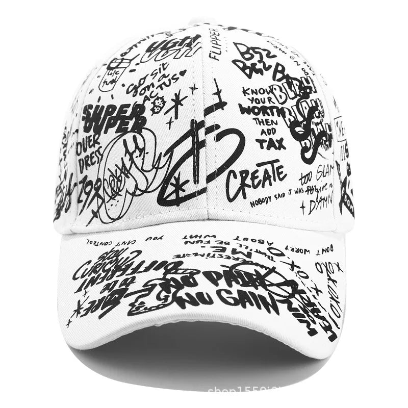 Korean Version of The Graffiti Personality Baseball Hat Tide Men and Women