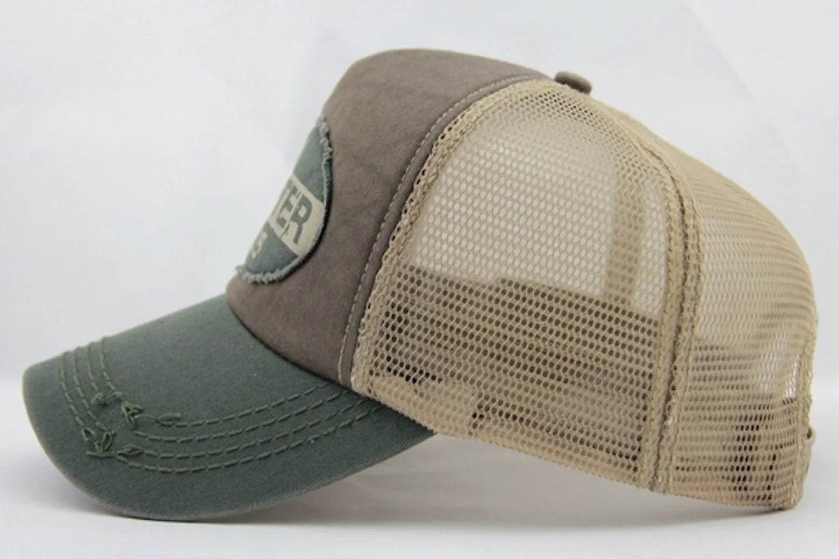 Men's Women Vintage Fashion Adjustable Mesh Trucker Hat
