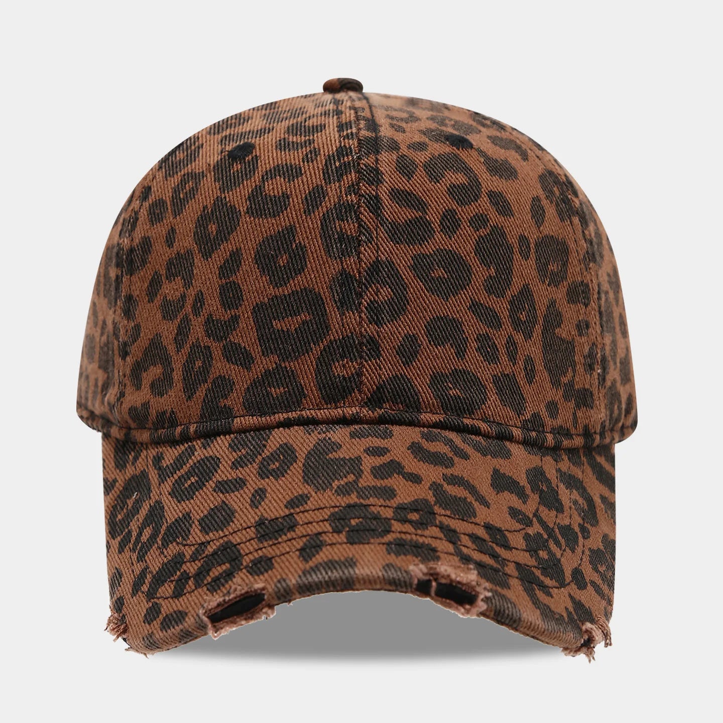 Retro Leopard Print Spicy Girl Style Baseball Cap