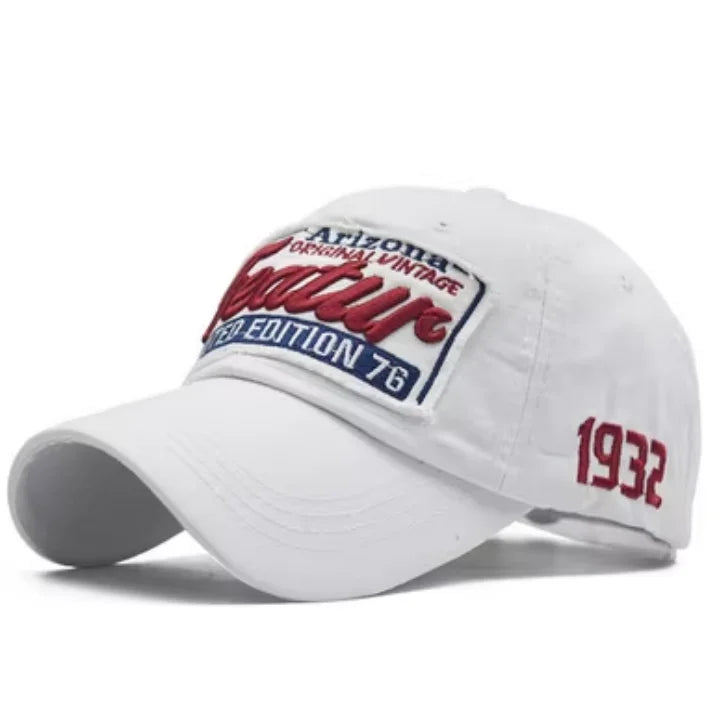 Six Colors Letter Embroidery 1932 High Quality Washed Custom Hat