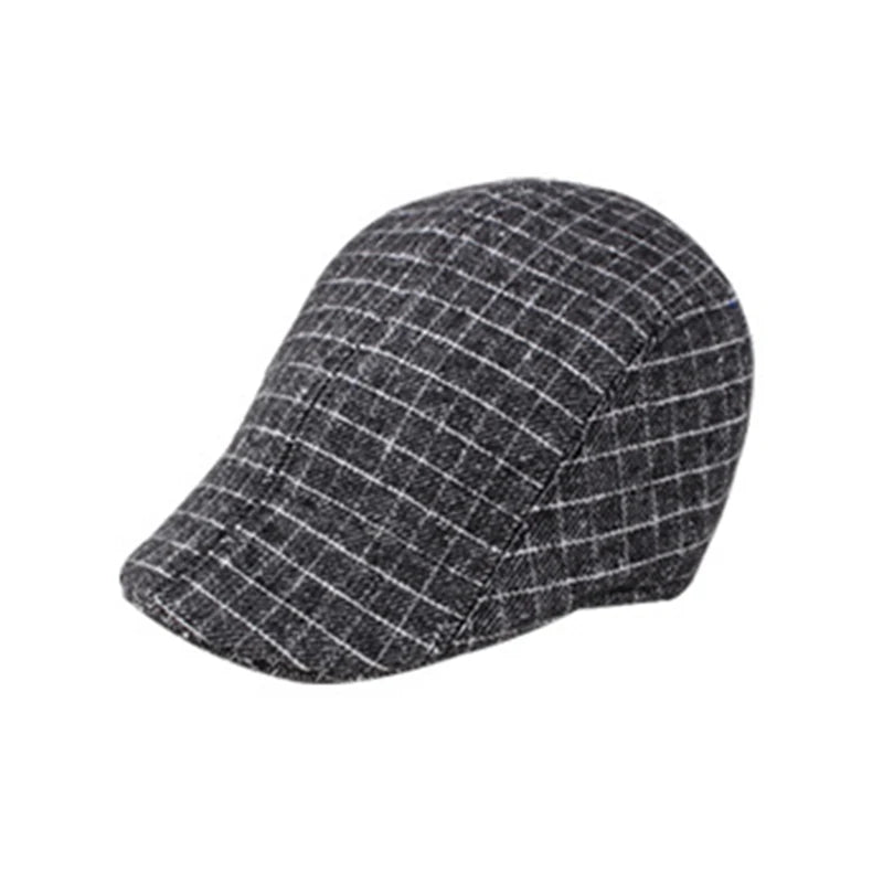 Factory Classical Square Material Male Winter Beret Hat