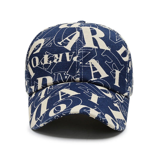 Vintage Black Red Letter Baseball Caps For Men
