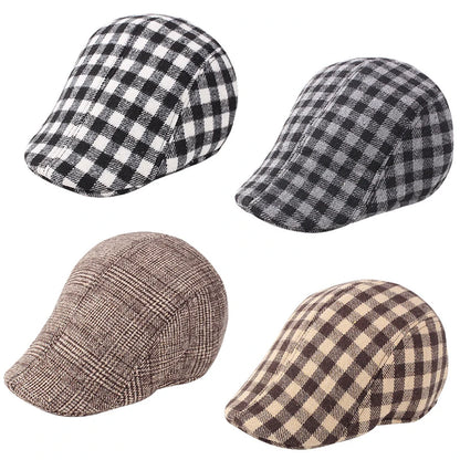 Factory Classical Square Material Male Winter Beret Hat