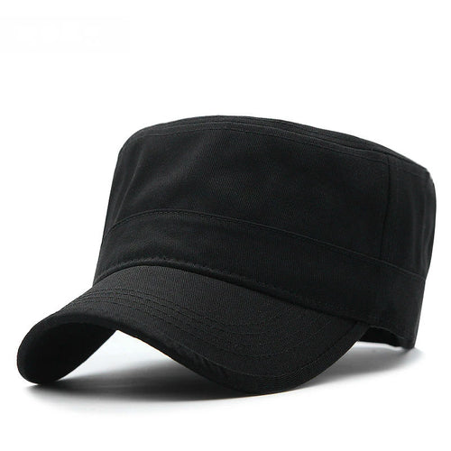 Big Head Man Large Size Pure Cotton Army Flat Cap