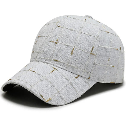 Spring And Autumn Female 6-Panel Tweed Cap