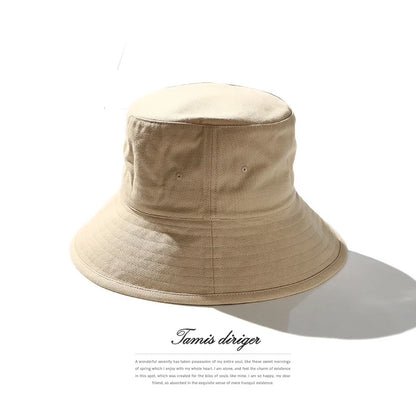 High Quality Soft Cotton Large Fishing Sun Cap Women Beach Bucket Hat Dad