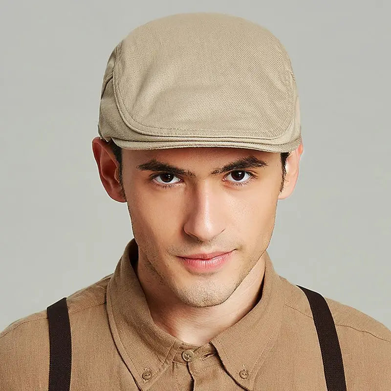 Men's British Ivy Cap Fashion Big Head Men