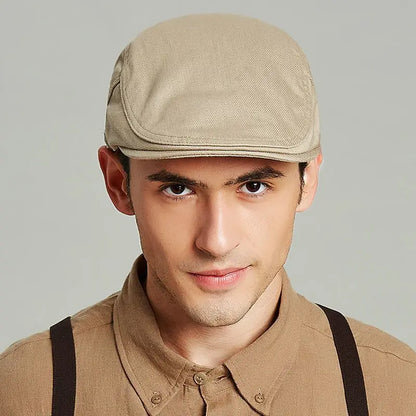 Men's British Ivy Cap Fashion Big Head Men