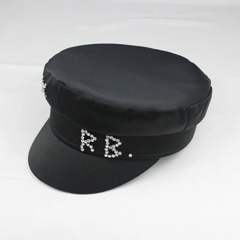 New Diamond Letter Newsboy Caps Women