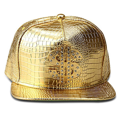 New Style Fashion Snapback Men Flat Brim Golden