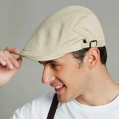 Men's British Ivy Cap Fashion Big Head Men