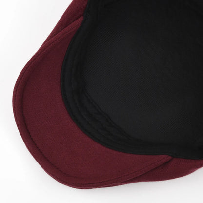 100% Cotton Men Black Flat Ivy Cap