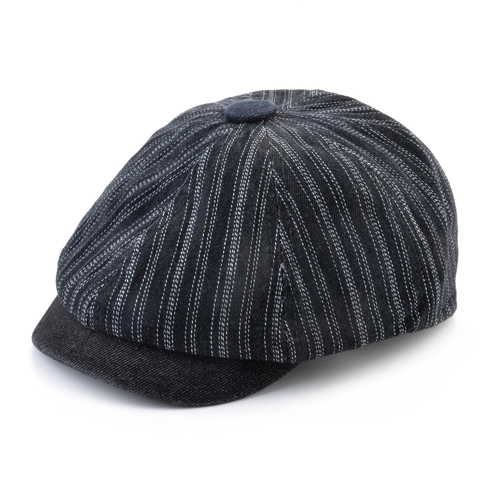 Vintage Striped Berets Men's Autumn