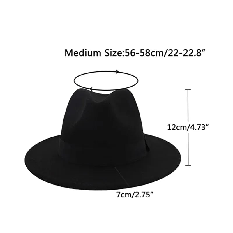 Women Winter Yellow Classic Elastic Fedora Hat