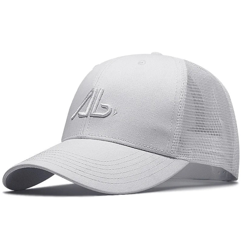 Big Head Man Plus Size Baseball Cap Men Summer 100% Cotton Mesh Trucker Hat Male 3d Embroidery Snapback Hats