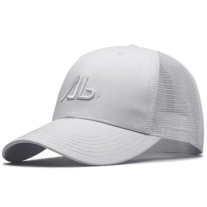 Big Head Man Plus Size Baseball Cap Men Summer 100% Cotton Mesh Trucker Hat Male 3d Embroidery Snapback Hats