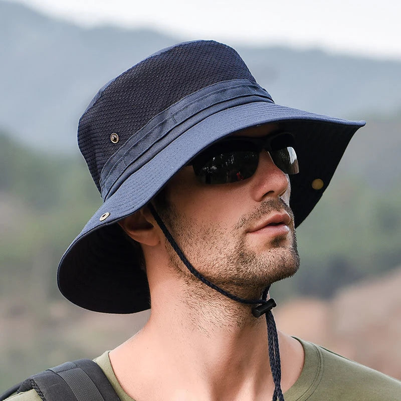 K31 Men's Hat Panama Bucket Hat Outdoor Sun Protection Hats For Men