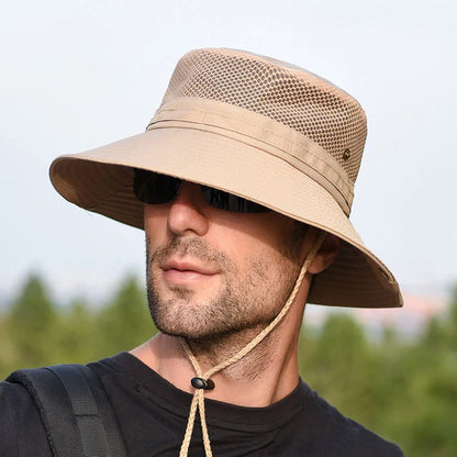 K31 Men's Hat Panama Bucket Hat Outdoor Sun Protection Hats For Men