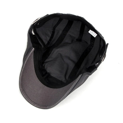 Casual Beret Hats Men Women Solid Forward Cap