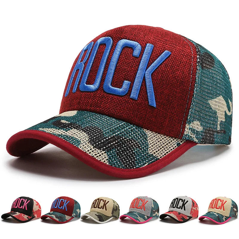Autumn hat Mesh Camouflage Men and Women