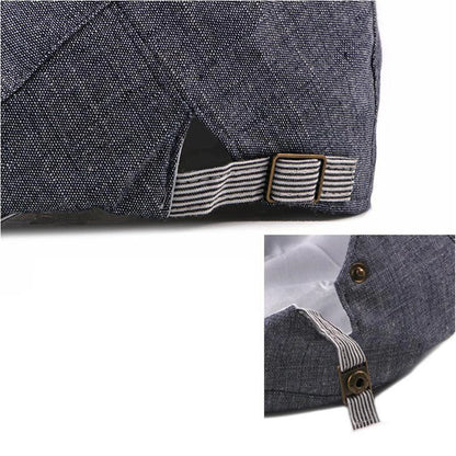 Men's Solid Berets Hat Golf Driving Sun Flat Disablement Fort Gatsby Hat