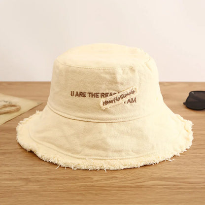 Fashion Women Cotton Bucket Hats Female Summer Autumn