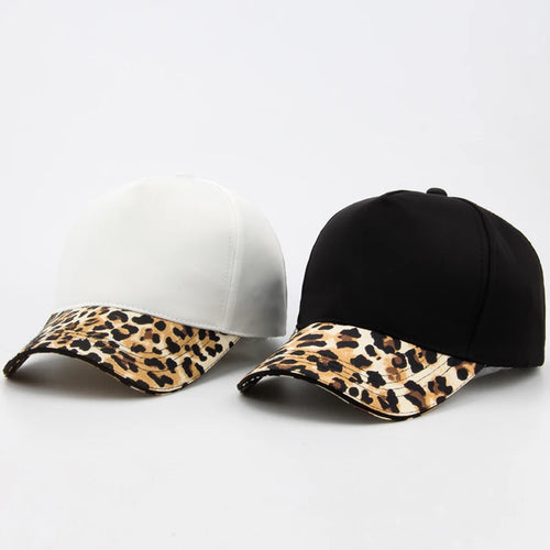 Women Leopard Print Baseball Cap Fashion Hip Hop Caps