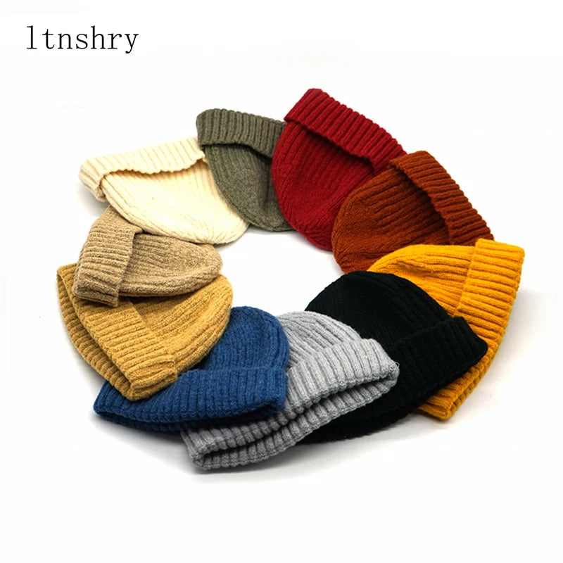 Winter Beanie Hat Knitted Warm Caps Unisex Warm Hat