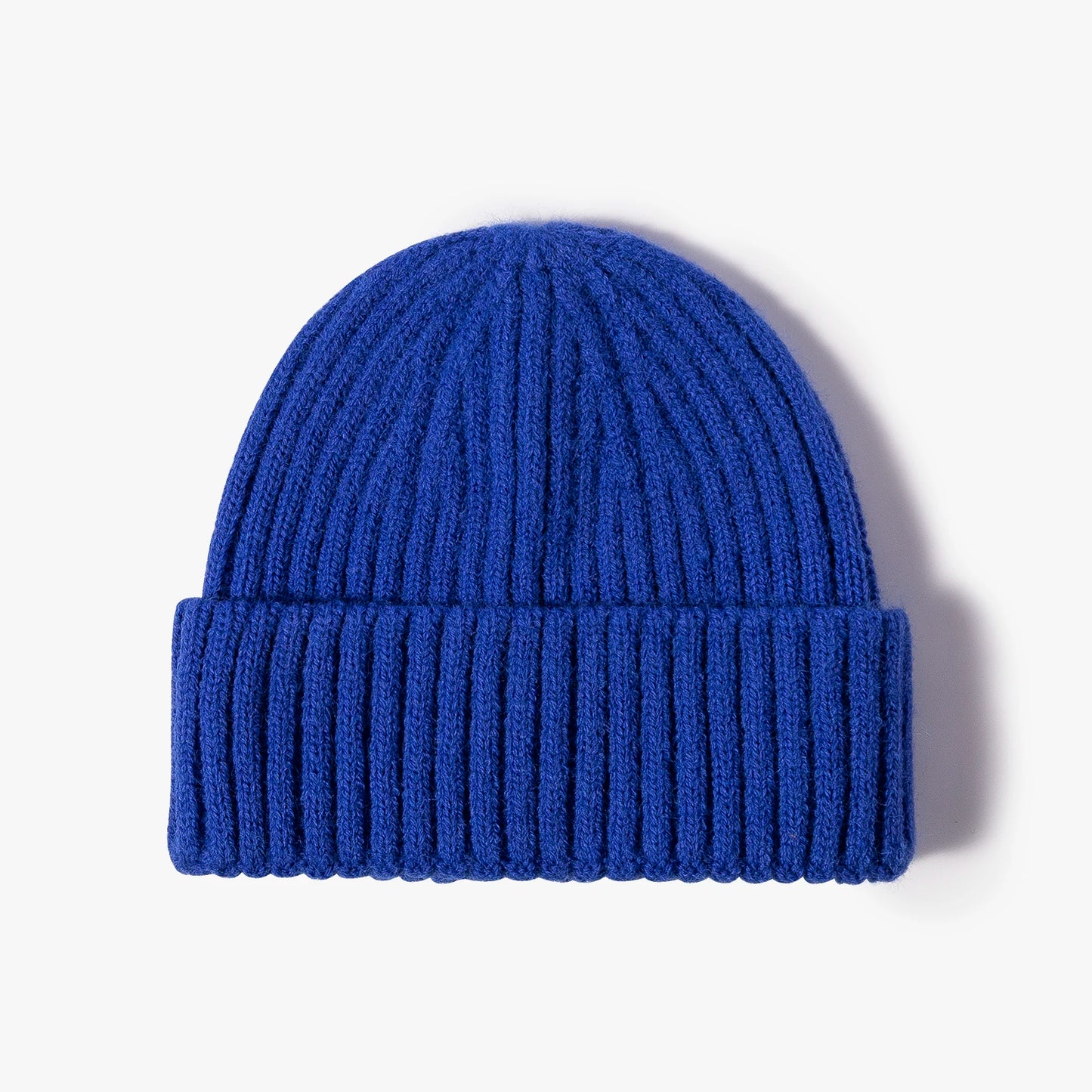 Youth Boys Girls Winter Warm Cuffed Plain Skull Knit Hat Cap