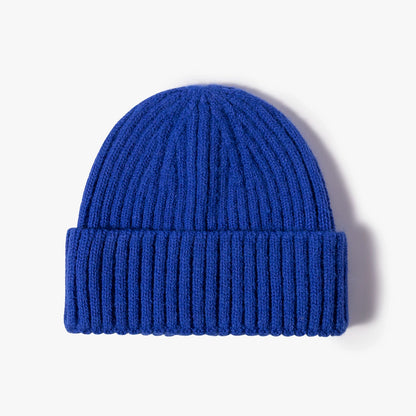 Youth Boys Girls Winter Warm Cuffed Plain Skull Knit Hat Cap