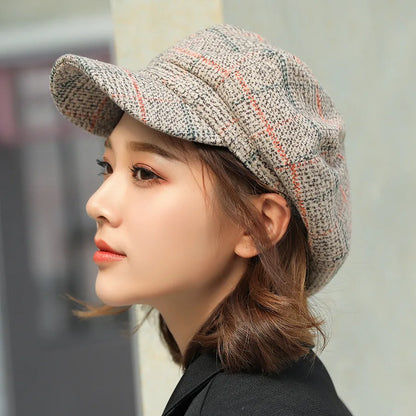 Autumn Winter Newsboy Cap Fashion Hat