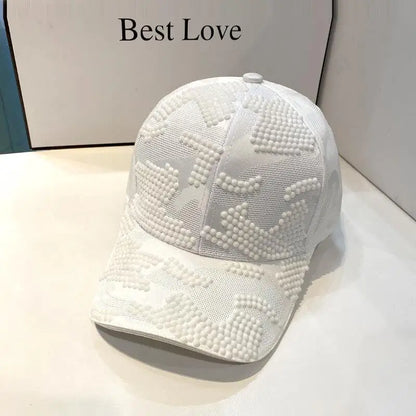 Fashion Baseball Cap Men Women Diamond Letter Snapback Hat