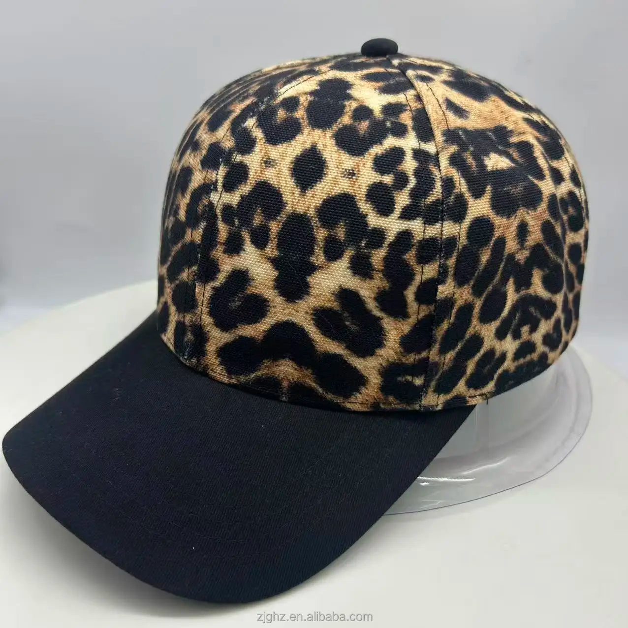 High Quality Poly-Cotton Canvas Puff Printed Fashionable 6-Panel Baseball Cap
