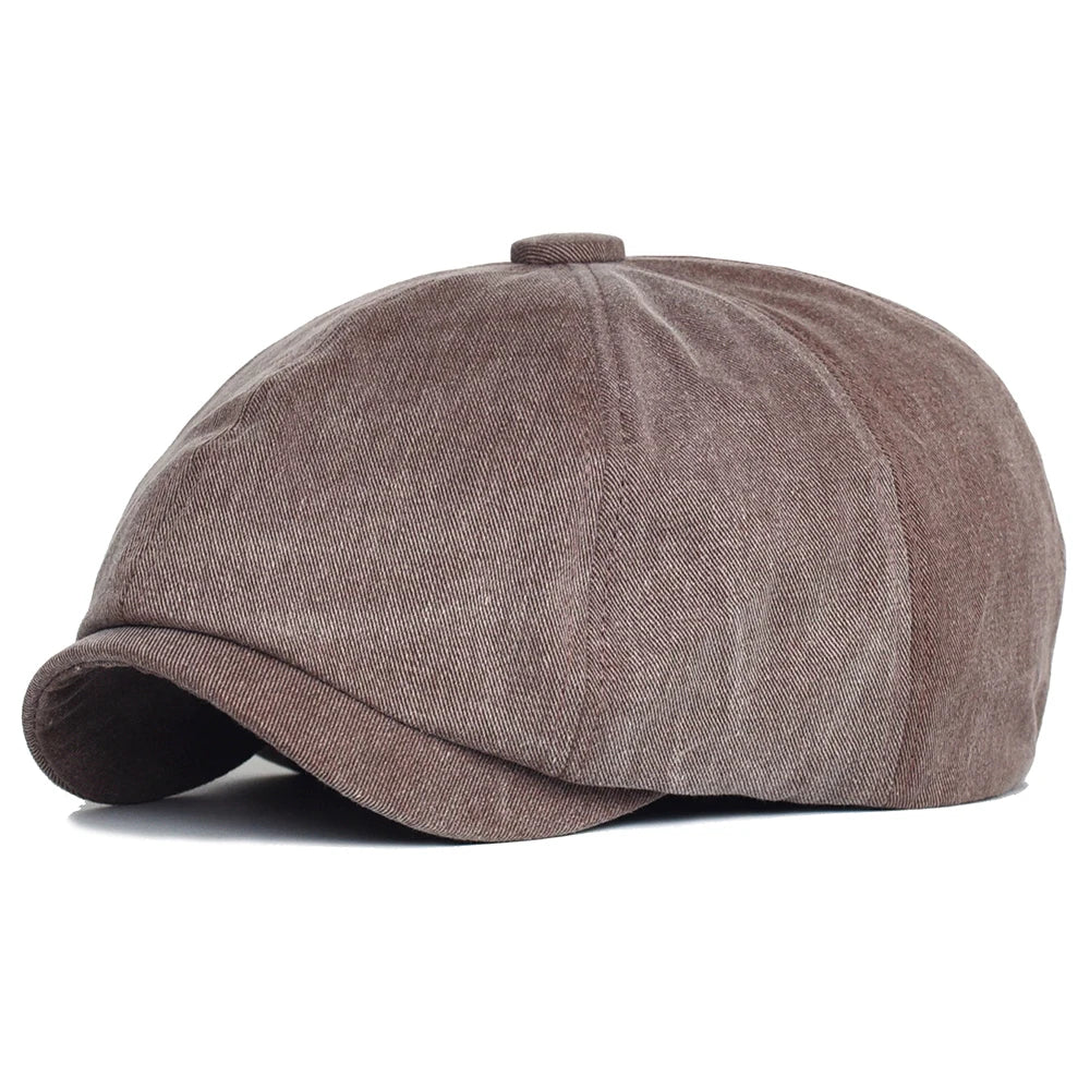 Unisex Four Seasons Cotton Newsboy Caps Men Women