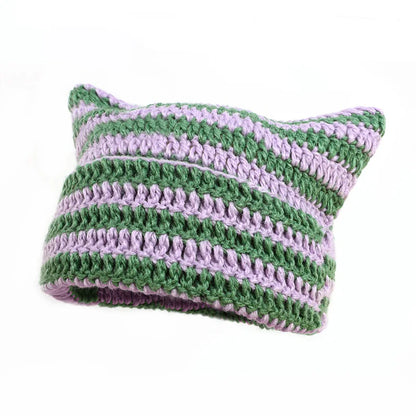 Custom Devil Striped Beanie Hat