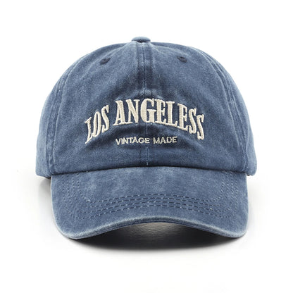 Vintage Letter Green Denim Hats For Men Women